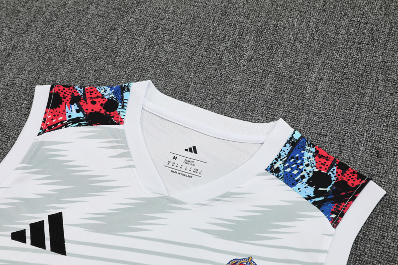 25-26 RMA White Tank top and shorts suit