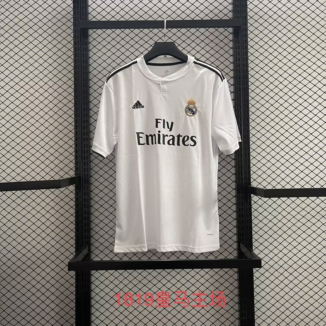 1819  RMA Home Retro  1:1 Quality Soccer Jersey