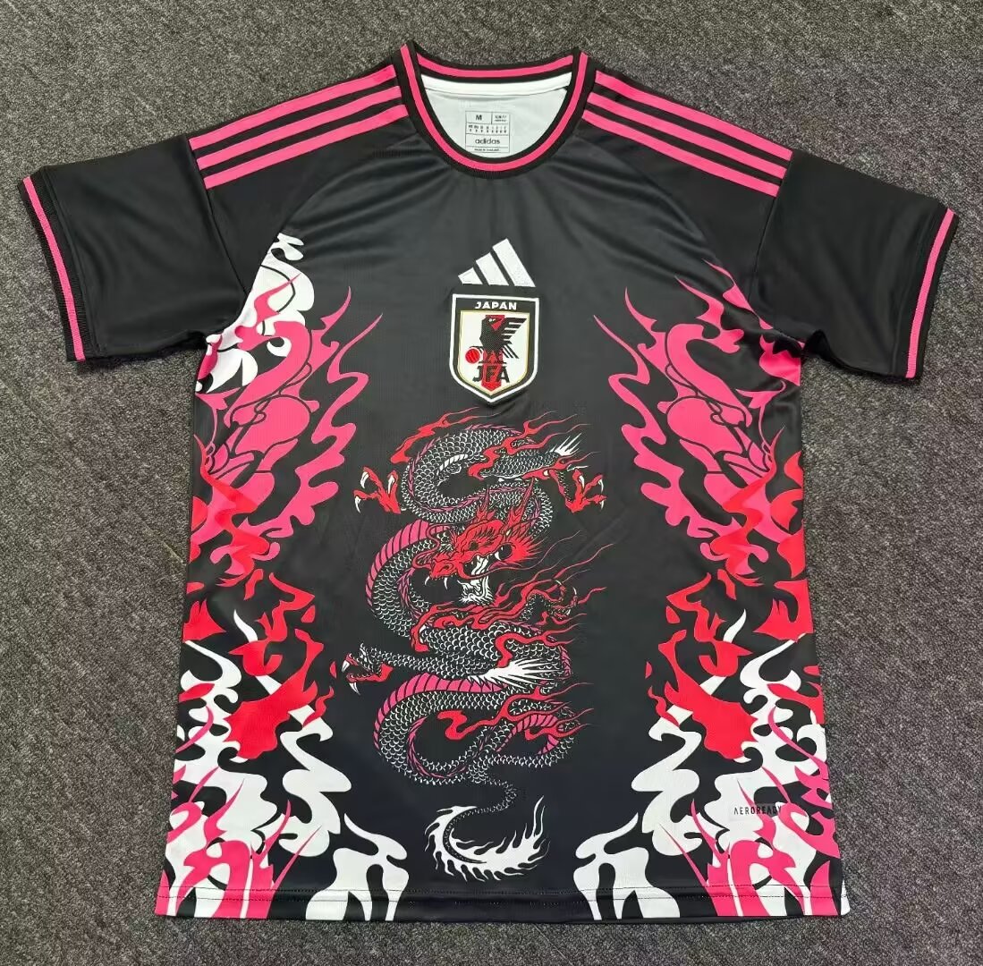 24-25 Japan Black Special Edition Fans Training Shirts *武士刀
