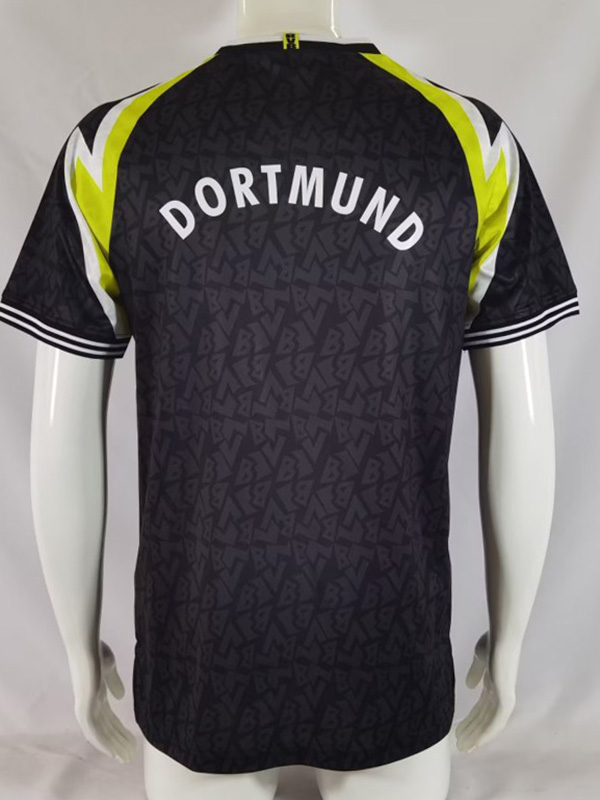 1995-1996 Dortmund Away Black Retro Soccer Jersey
