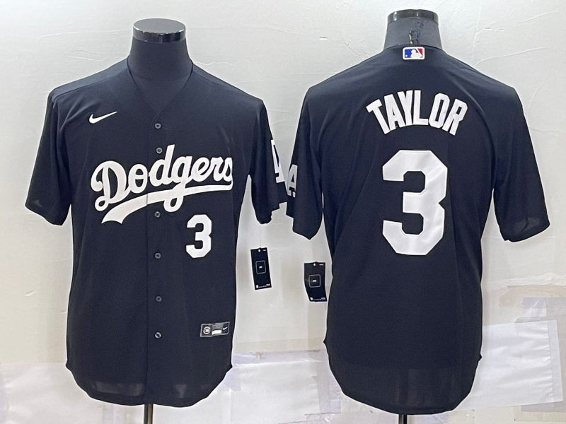 2022 Men's Los Angeles Dodgers TAYLOR 3 black MLB Jersey