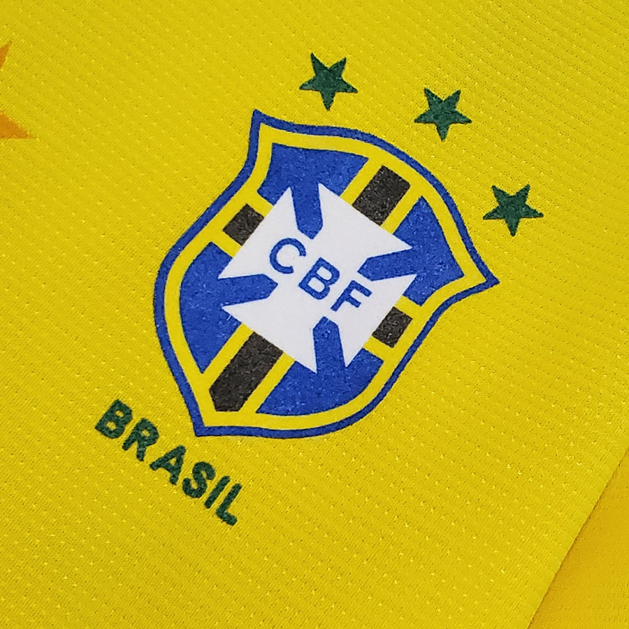 1993-1994 Brazil Home Yellow Retro Soccer Jersey
