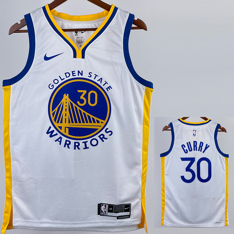 22-23 WARRIORS CURRY #30 White Top Quality Hot ...