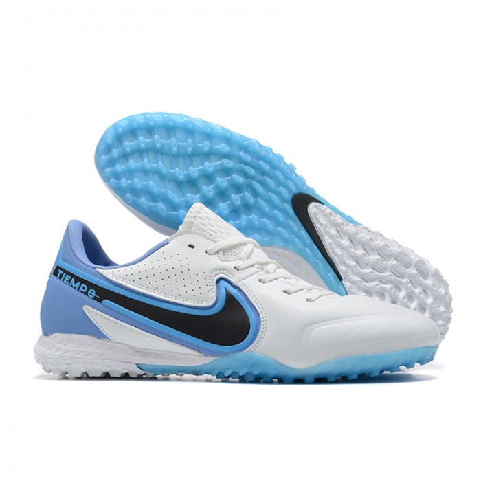 Tiempo Legend 9 TF Soccer Shoes-White/Blue-5943449