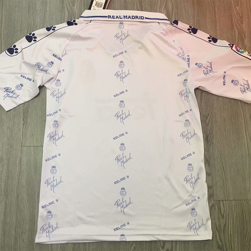 1994-1996 RMA White Retro Soccer Jersey