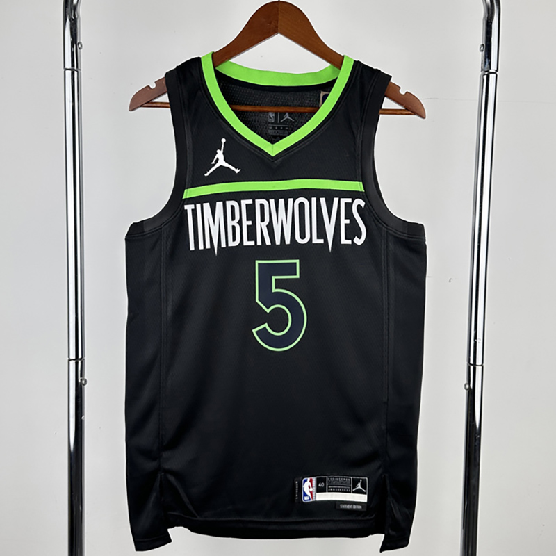 22-23 TIMBERWOLVES EDWARDS #5 Black Top Quality...