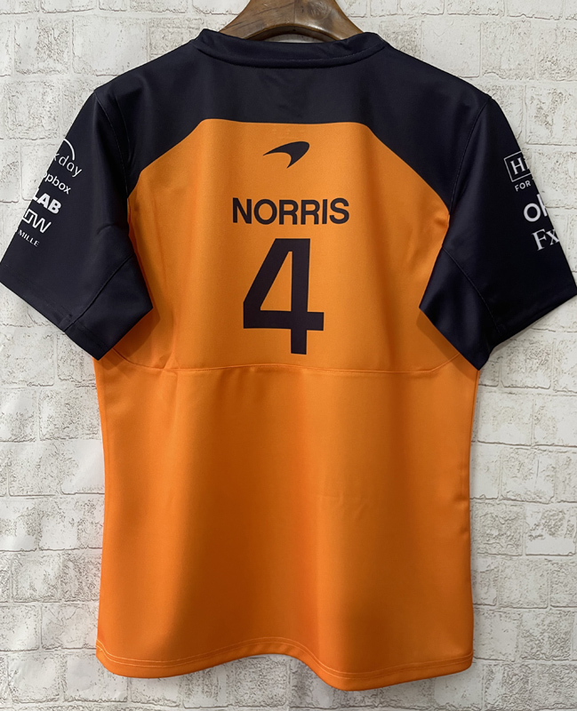 2025 McLaren NORRIS #4 Yellow Racing Suit (圆领)
