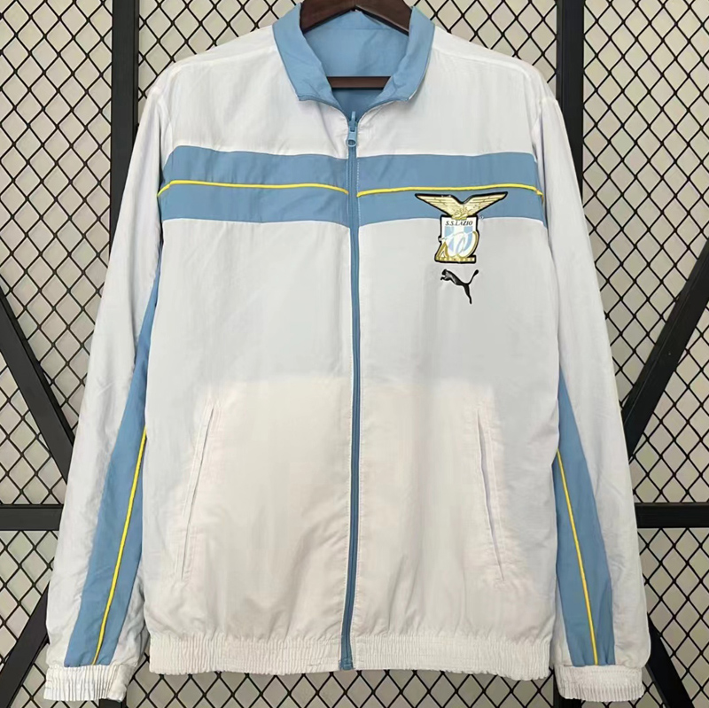 24-25  Lazio Blue & White Double Sided Windbreaker (双面风衣)