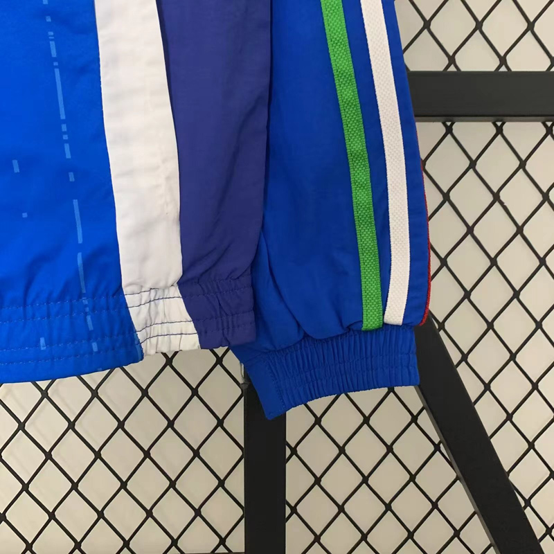 2024 Italy Blue & White Double Sided Windbreaker (双面风衣)