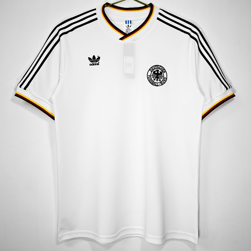 1986 Germany Home Retro Soccer Jersey