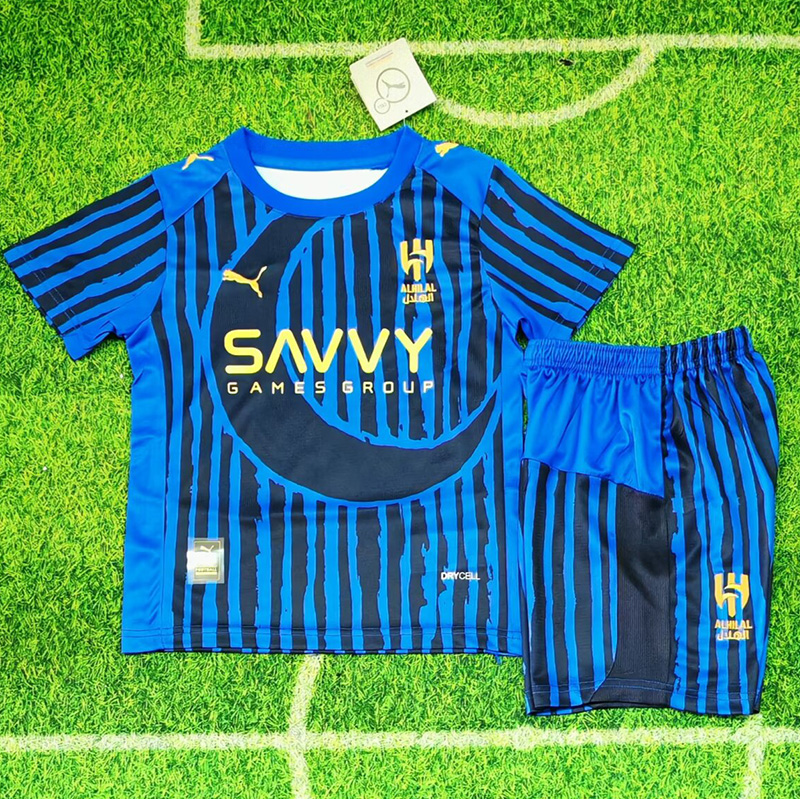 25-26 Al-Hilal Club World Cup Home Kids Soccer Jersey