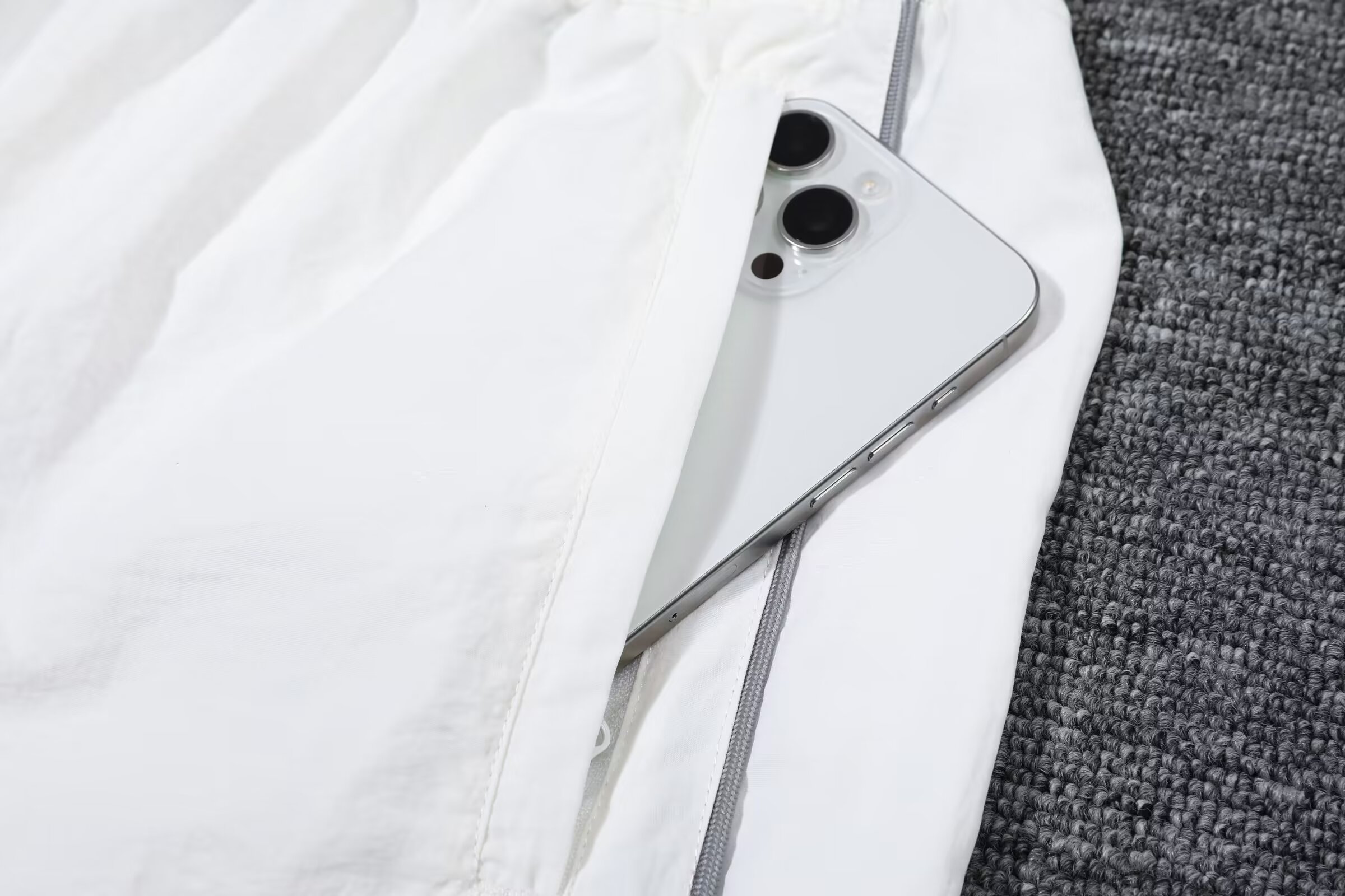 New retro rma white windbreaker suit