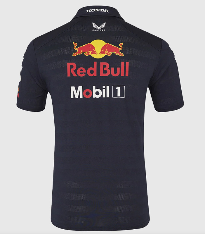2025 F1 Red Bull Black Polo Racing Suit(有领)