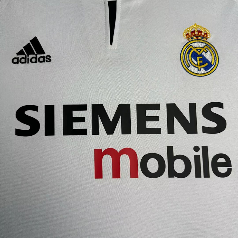 2003-2004 RMA Home Retro Soccer Jersey
