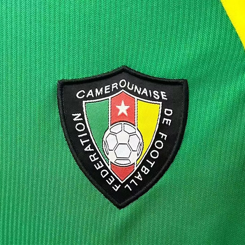1998 Cameroon Home Retro Soccer Jersey