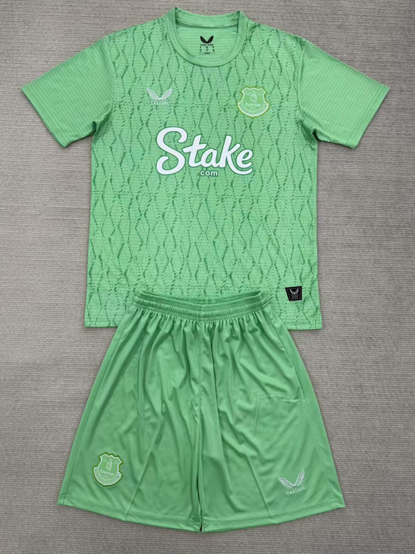 25-26 EVE Green Goalkeeper Kids Soccer Jersey