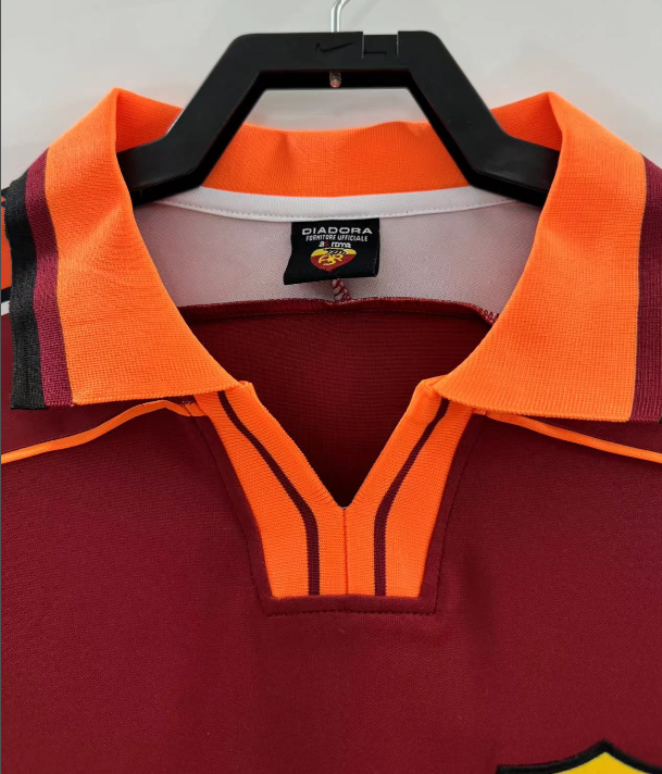 1998-1999 Roma Home Retro Soccer Jersey