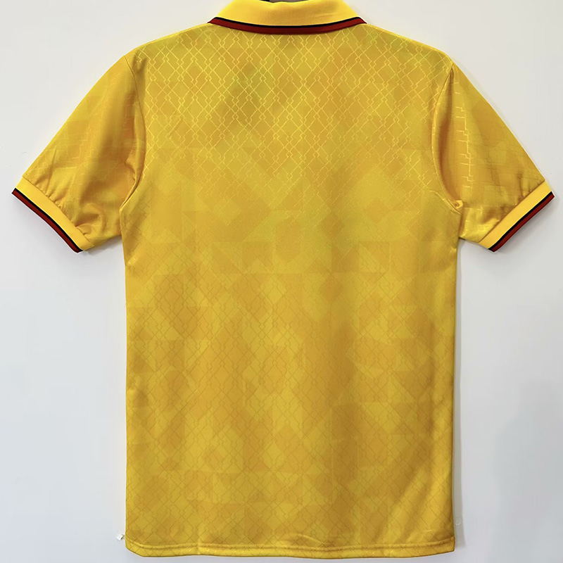 1995-1996 ACM Away Yellow Retro Soccer Jersey