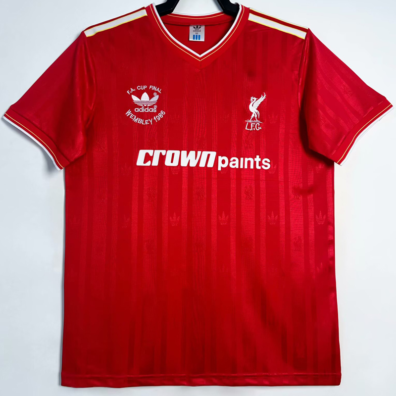 1986-1987 LIV Home Retro Soccer Jersey