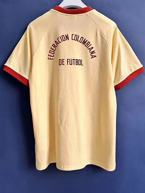 2024 Colombia Yellow Casual Retro Edition T-Shi...