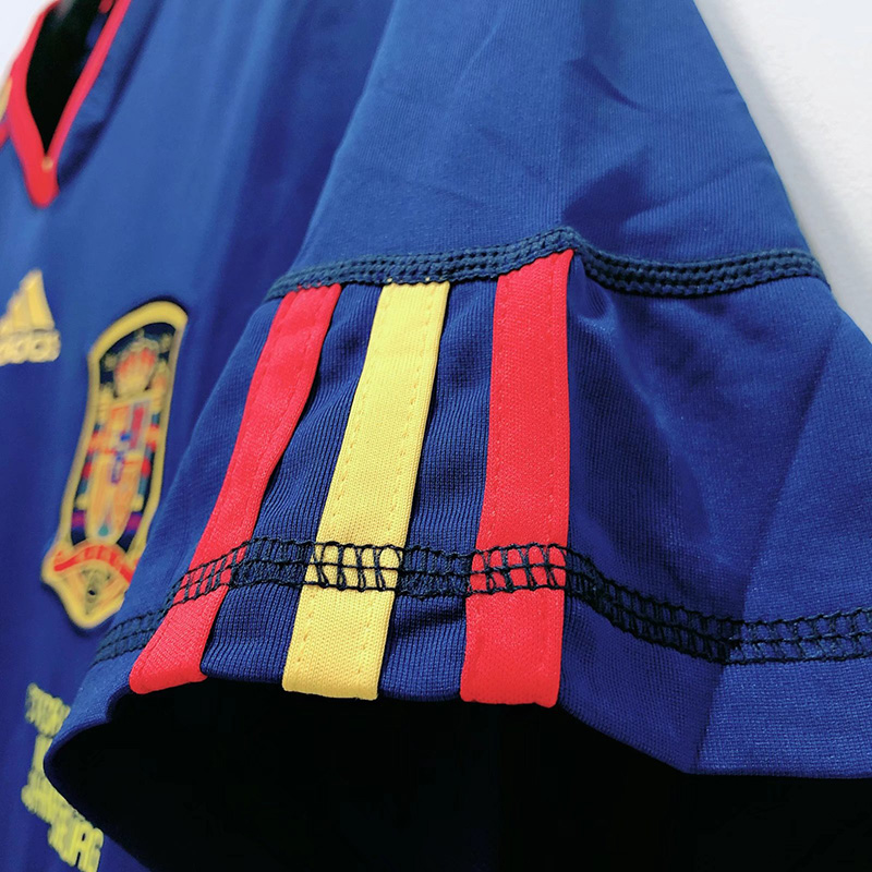 2010 Spain Away Royal Blue Retro Soccer Jersey