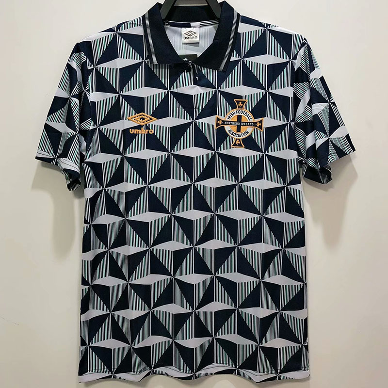 1990-1992 Northern Ireland Away Retro Soccer Je...