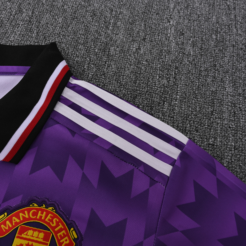 25-26 Man Utd Purple Polo Short Sleeve
