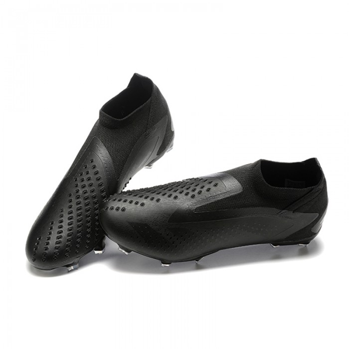 PREDATOR ACCURACY+ FG BOOTS Soccer Shoes-All Black-9492235