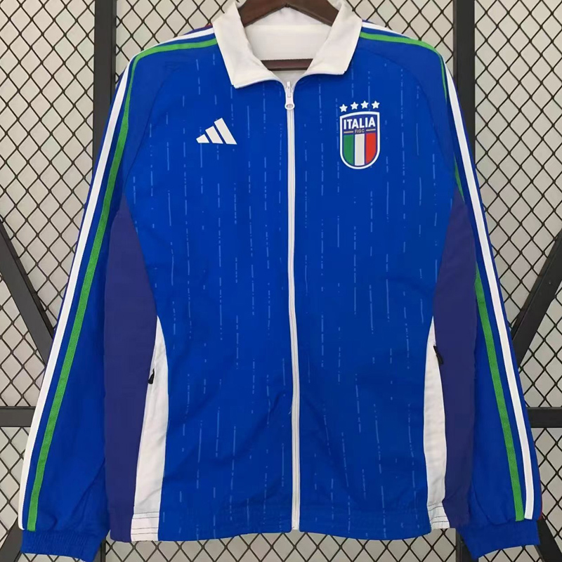 2024 Italy Blue & White Double Sided Windbreaker (双面风衣)