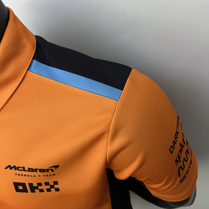 2023 F1 McLaren Yellow Polo Racing Suit(有领)