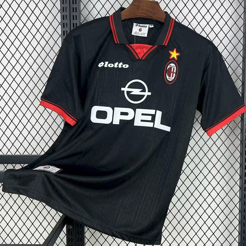 1997-1998 ACM Black Retro Soccer Jersey