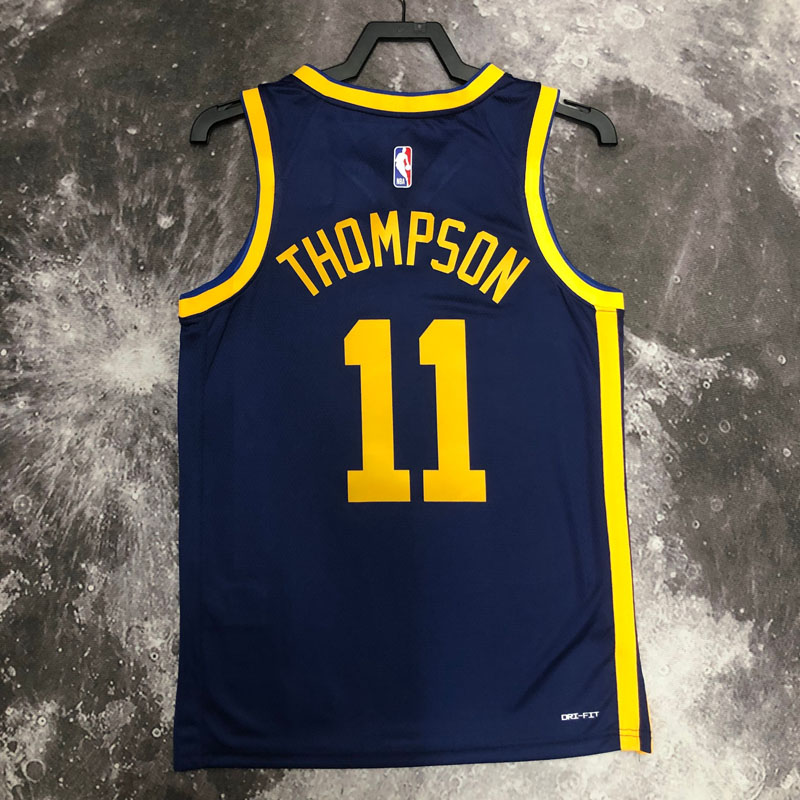 22-23 WARRIORS THOMPSON #11 Royal blue Top Qual...