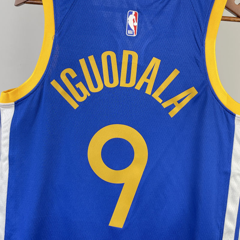 22-23 WARRIORS IGUODALA #9 Blue Top Quality Hot...