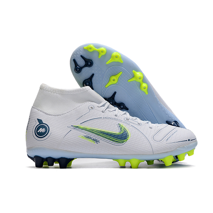 Vapor 14 Academy AG High Soccer Shoes-White/Green-7666750