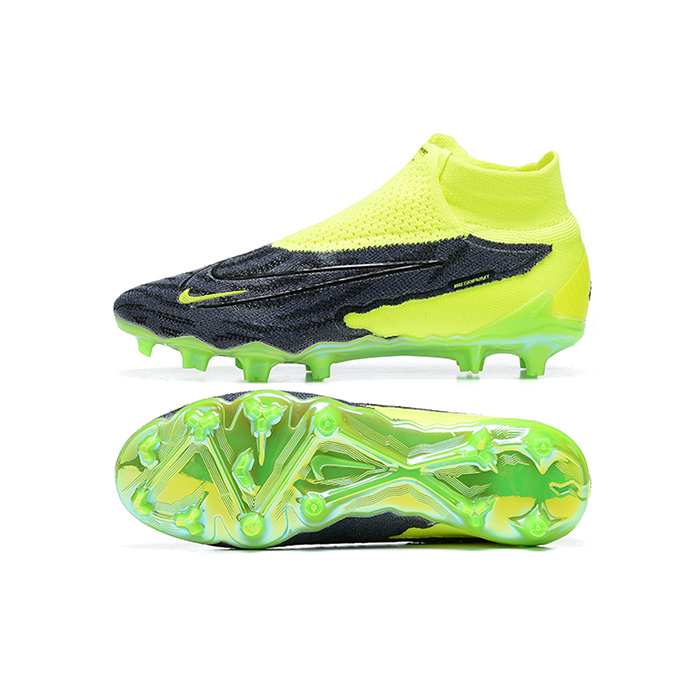 Phantom GX Elite FG High Soccer Shoes-Black/Green-652578