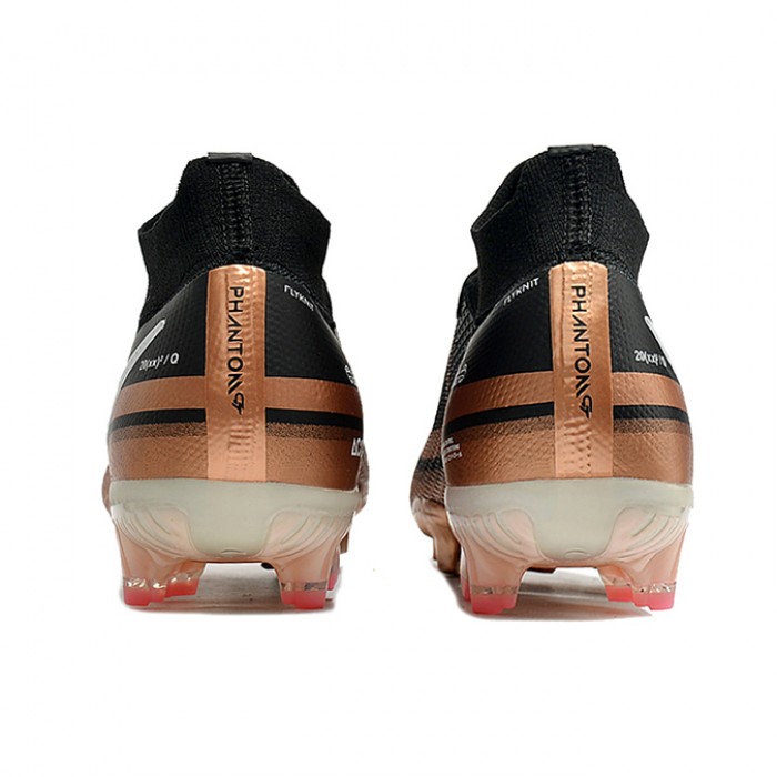 Phantom GT2 Dynamic Fit Elite FG High Soccer Shoes-Black/Gold-7831773