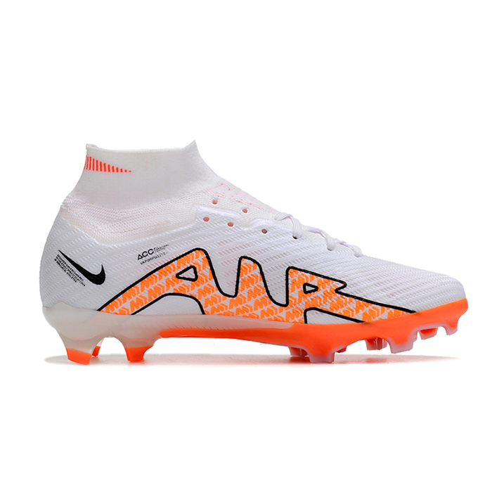Air Zoom Mercurial Superfly IX Elite FG High Soccer Shoes-White/Orange-4565466