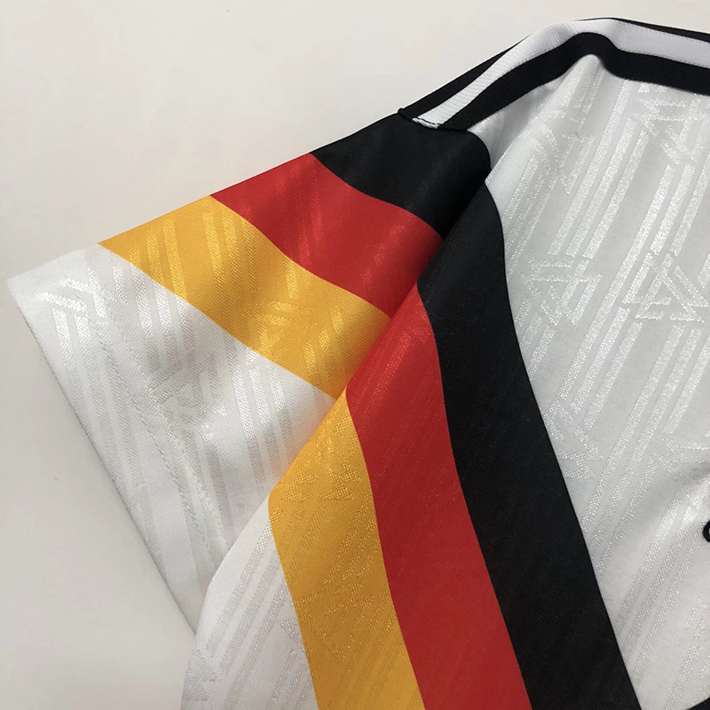 1990 Germany Home White Retro Soccer Jersey（亲笔签名 号码）