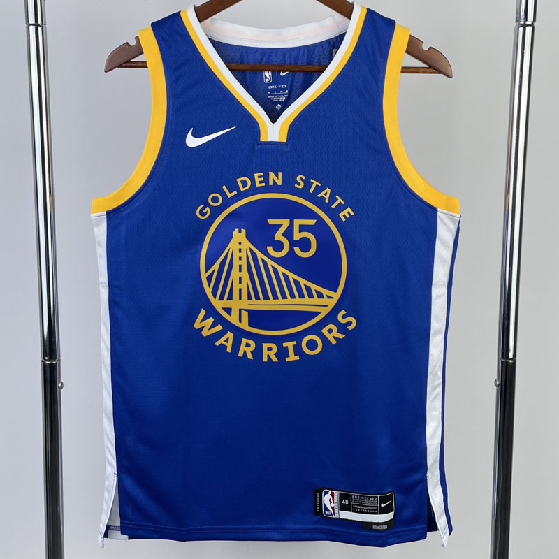 22-23 WARRIORS DURANT #35 Blue Top Quality Hot ...