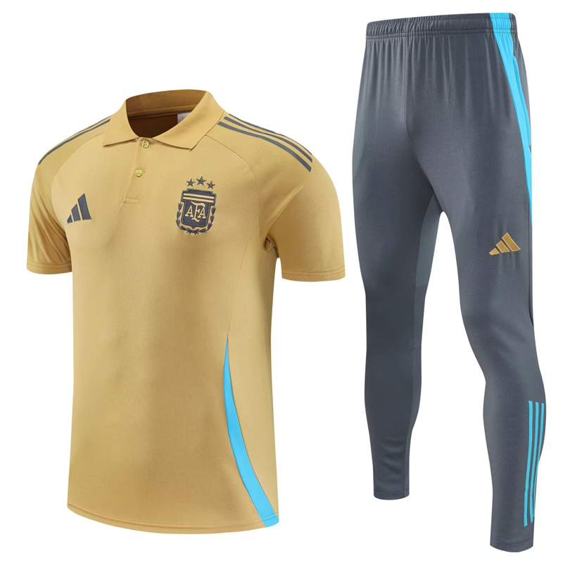 25-26 Argentina Earthy Gold Polo Tracksuit