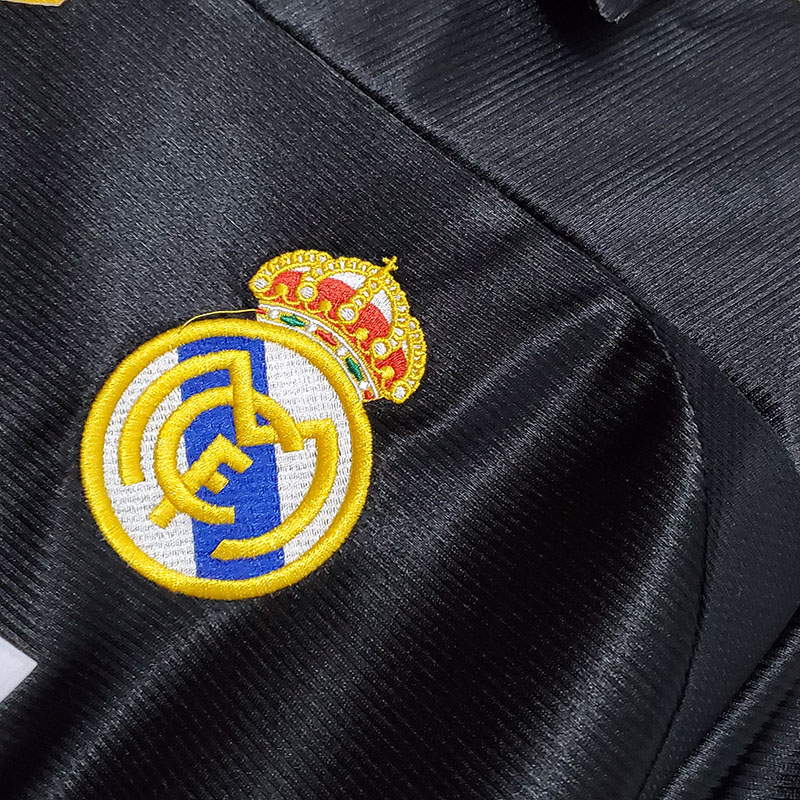 1998-2000 RMA Away Black Retro Soccer Jersey