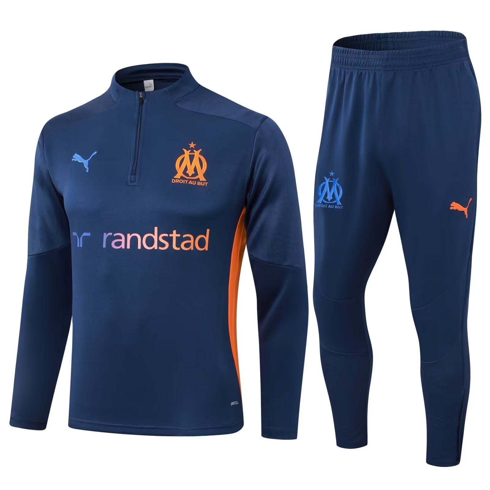 24-25 Marseille High Quality Half Pull Tracksuit