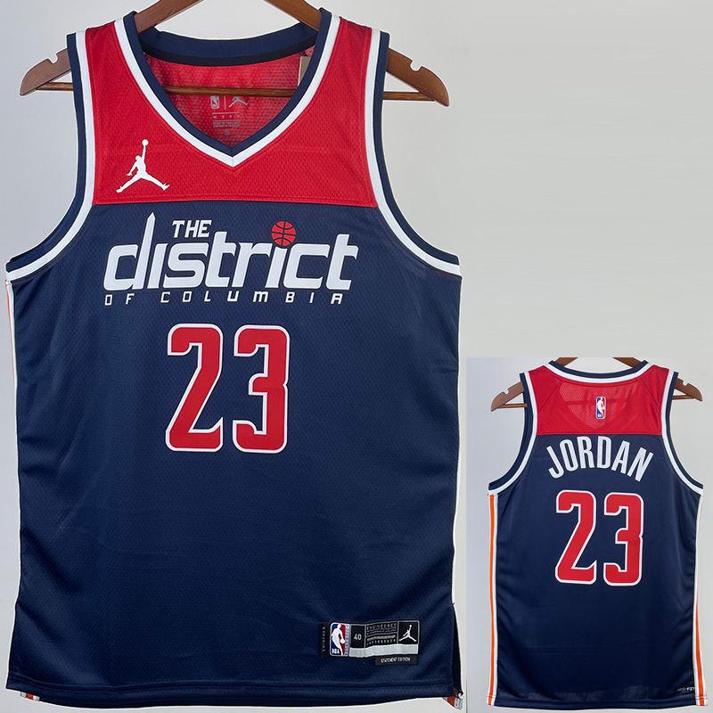 22-23 Wizards JORDAN #23 Royal Blue Top Quality...