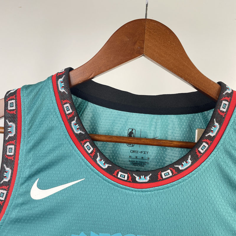 Grizzlies ROSE #23 Blue Top Quality Hot Pressin...