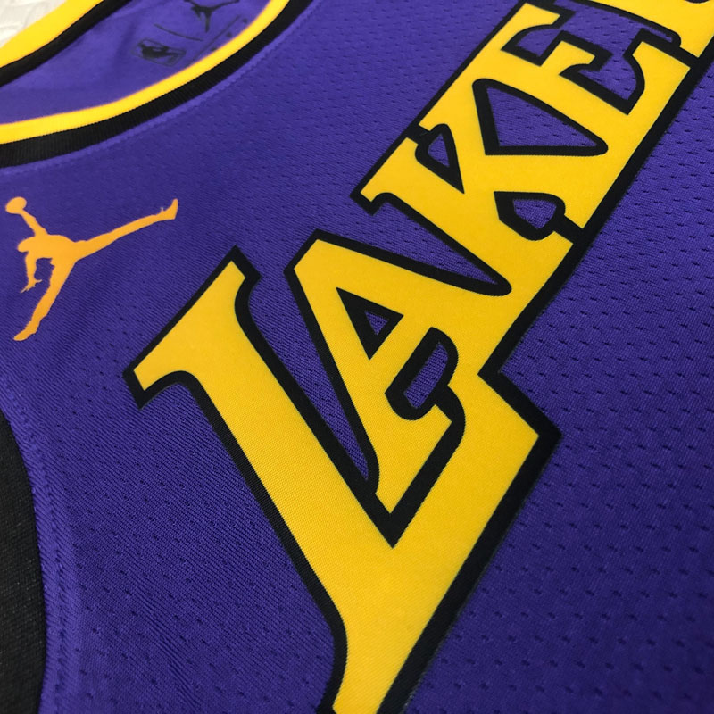 22-23 LAKERS JAMES #6 Purple Top Quality Hot Pr...