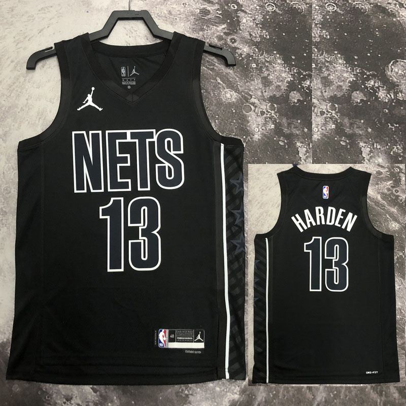 22-23 NETS HARDEN #13 Black Top Quality Hot Pre...