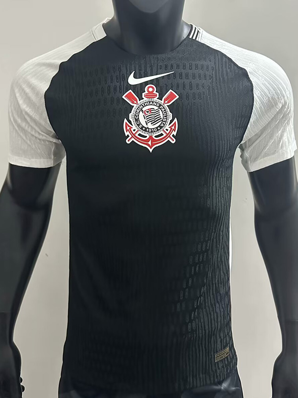 2025-26 Corinthians Black Player Version Soccer Jersey