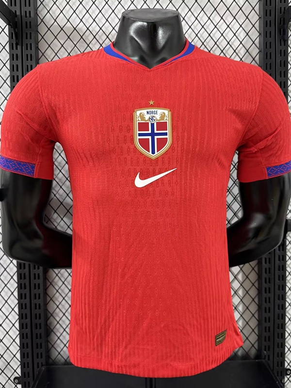 25-26 Norway Home Player Version Soccer Jersey