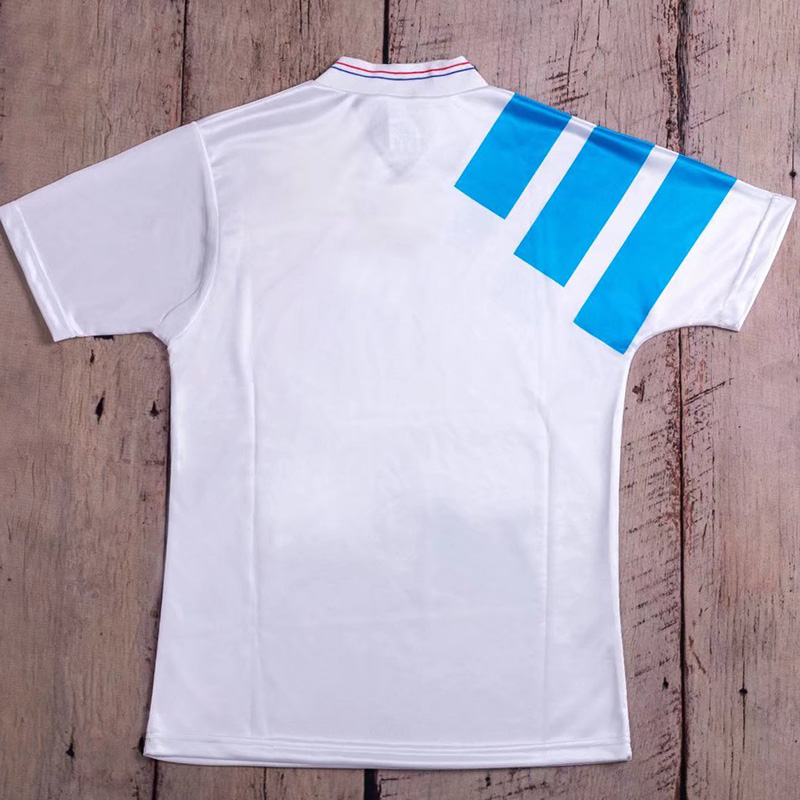 1992-1993 Marseille Home Retro Soccer Jersey