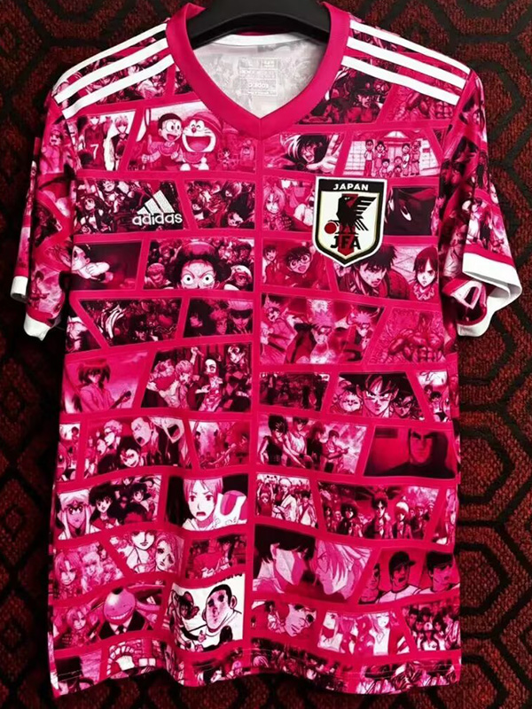 24-25 Japan Pink Red Special Edition Fans Training Shirts #粉红动漫